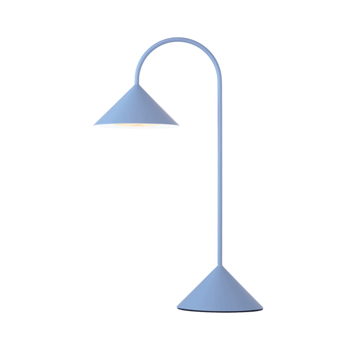 Grasp LED-batteridrevet bordlampe, lyseblå, høyde 47 cm, metall - FRANDSEN - Balkong - Design - Med en lyskilde