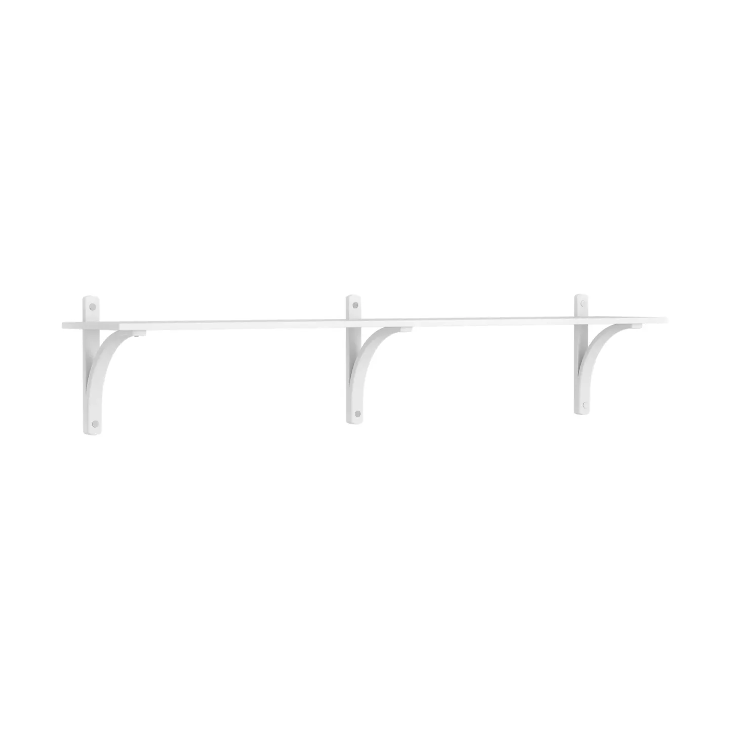 Swedese Levi hylla 1 hyllplan Vitlaserad ask-aluminium, 180 cm