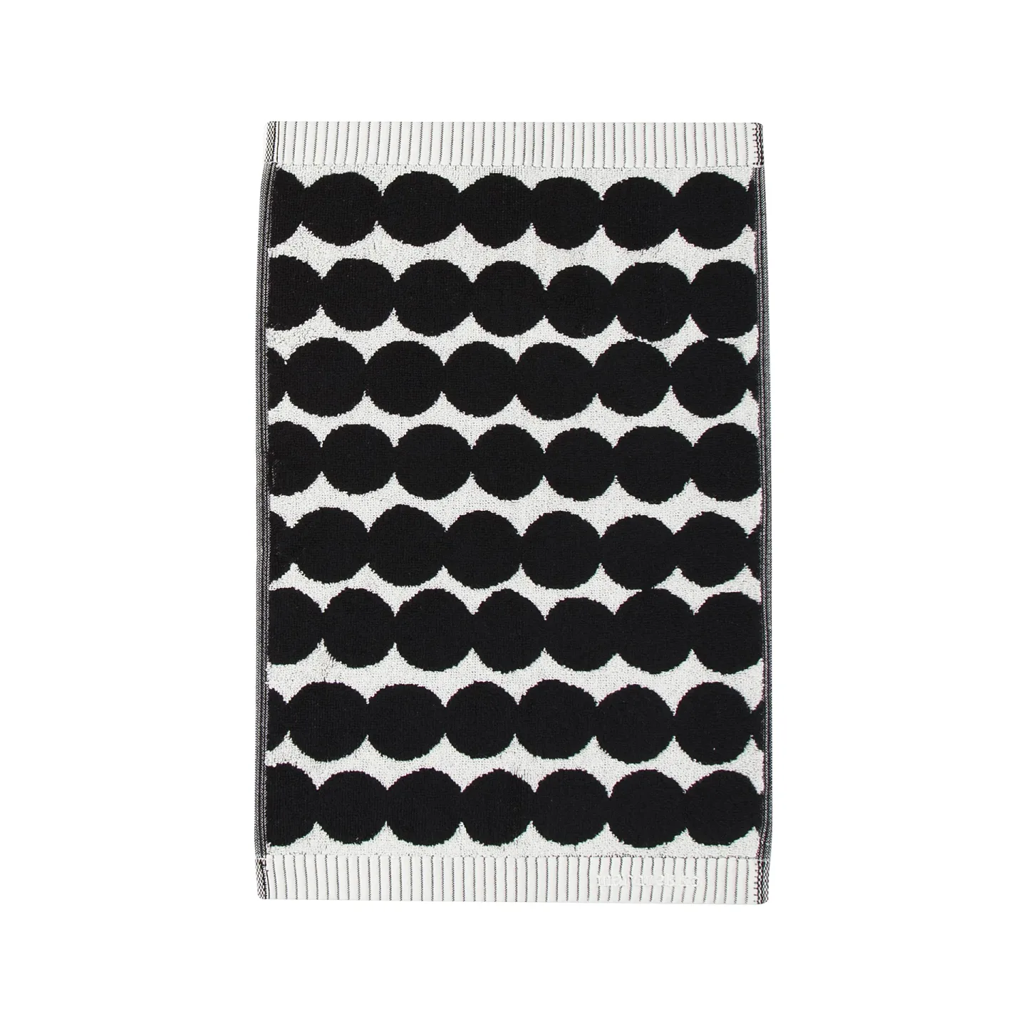 Marimekko Räsymatto Handtuch schwarz Gästehandtuch 30 x 50cm