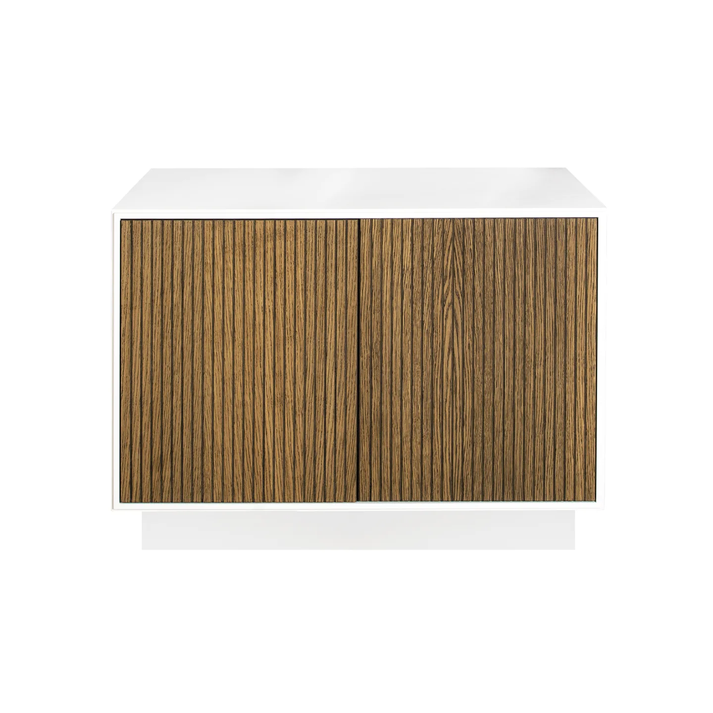 Englesson - Line Skänk 2 Dörrar Sockel 6610BW-DB Burned Walnut / White - Skänkar och sideboards - Trä