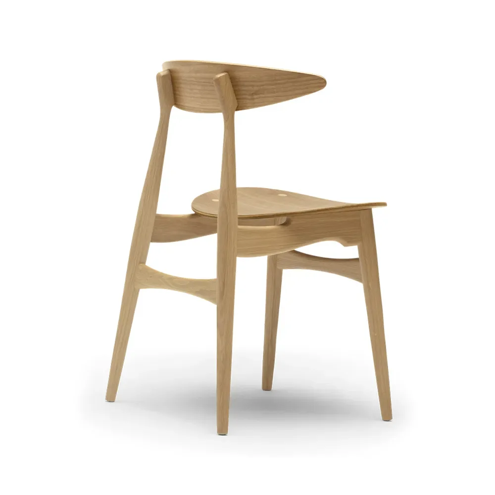 Carl Hansen & Søn CH33T stol Klarlack ek