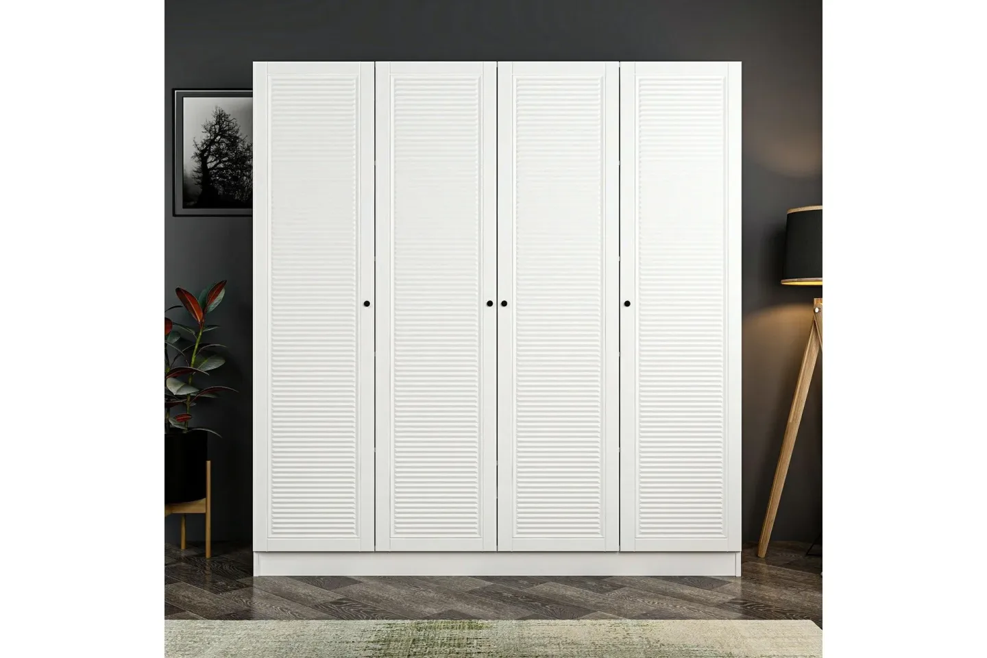 Fruitland Garderob 180 cm - Vit