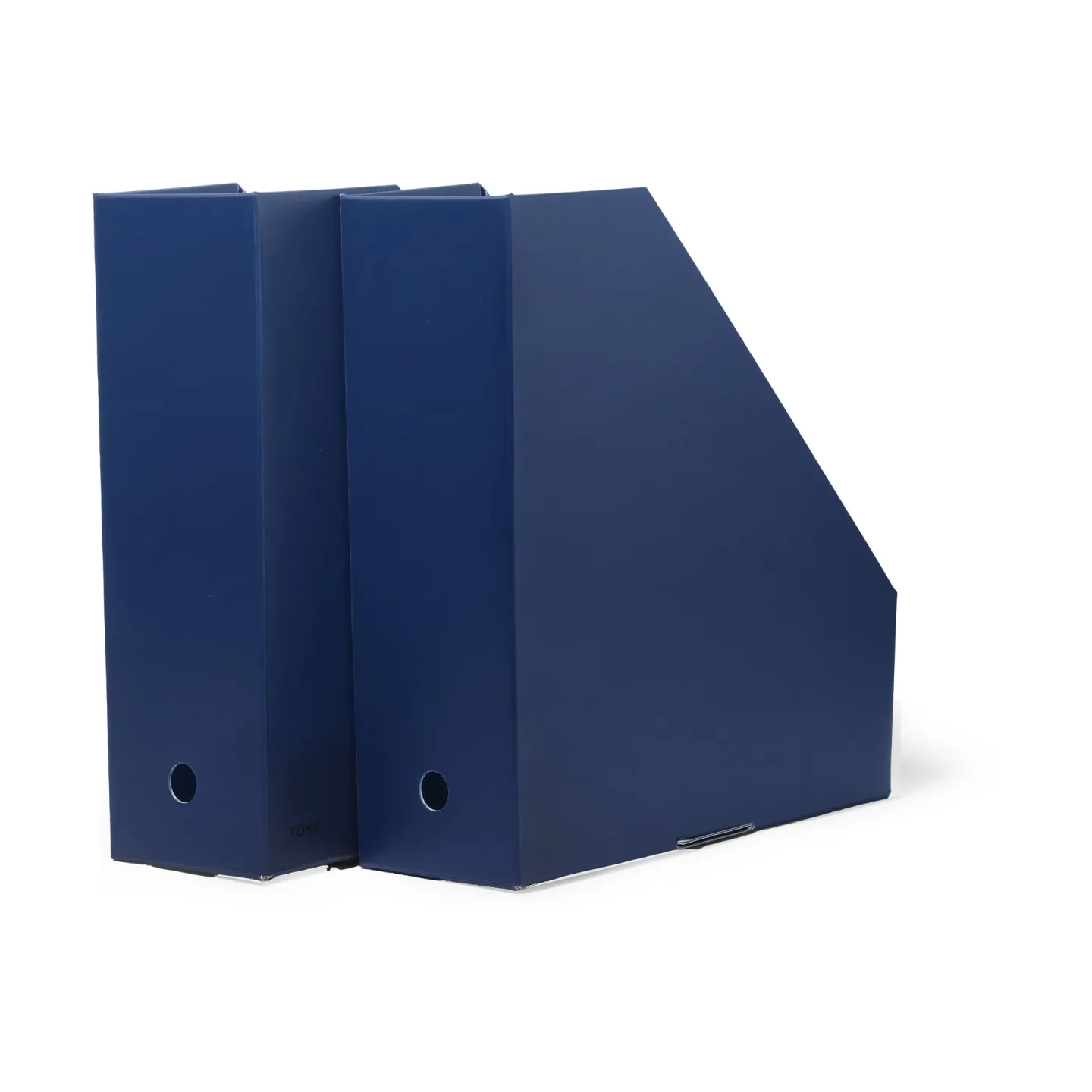 TÔNN furniture Pia Zeitschriftensammler Midnight blue, 10x31x30 cm, 2-teilig