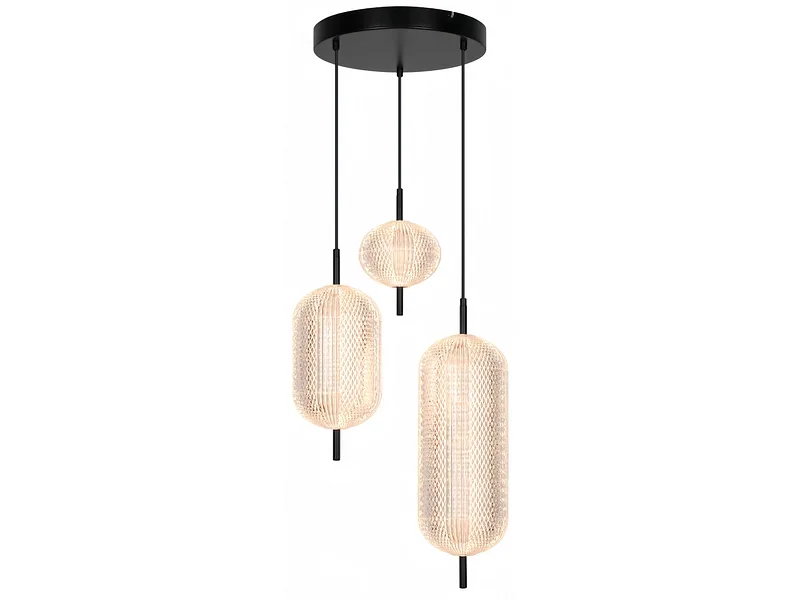 Hängelampe INAYA LED 30x136cm 3x28.7W schwarz