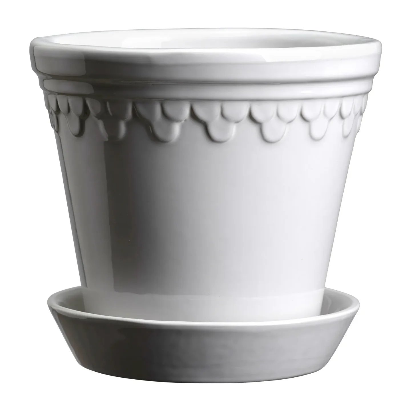 Bergs Potter Köpenhamn kruka glaserad Ø25 cm Mineral White