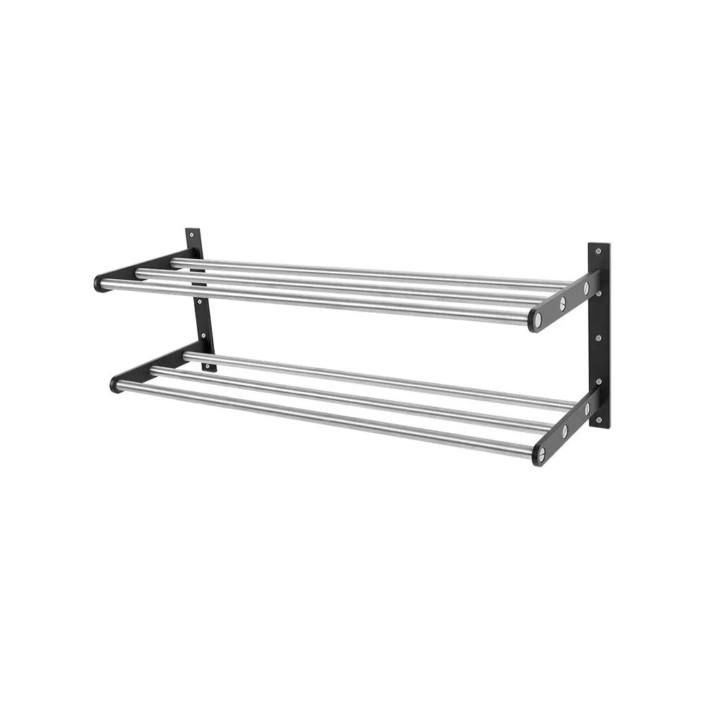 Scherlin Scherlin skohylla 12 stål/svart, svartlackerad aluminium