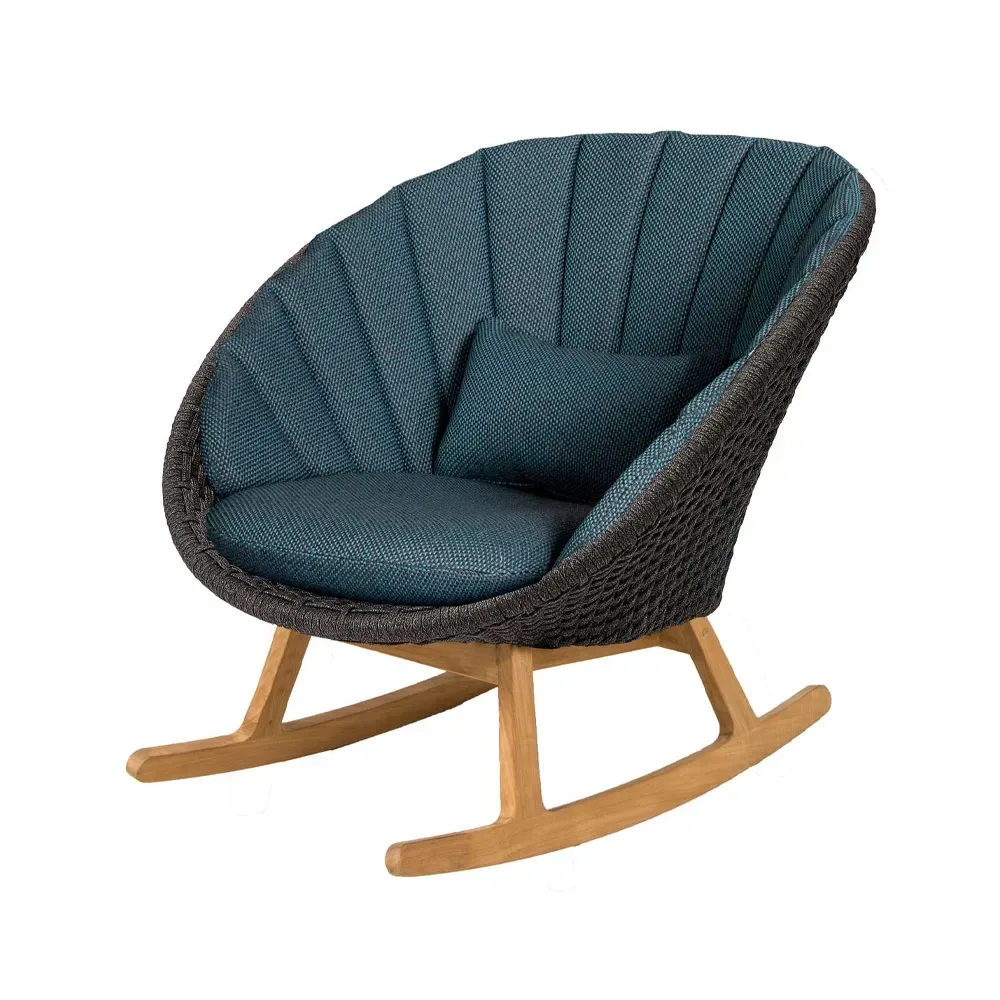 Cane-line Peacock gungstol Focus dark blue-teak