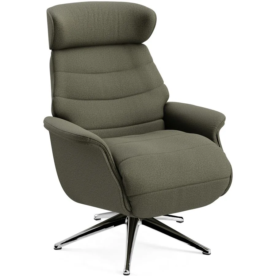 Relaxsessel Cam Denno - 1262 Deep Forest Green Stoff/Metall T 88 B 83 H 113 cm - Möbel Konfigurator: Traummöbel individuell zusammenstellen