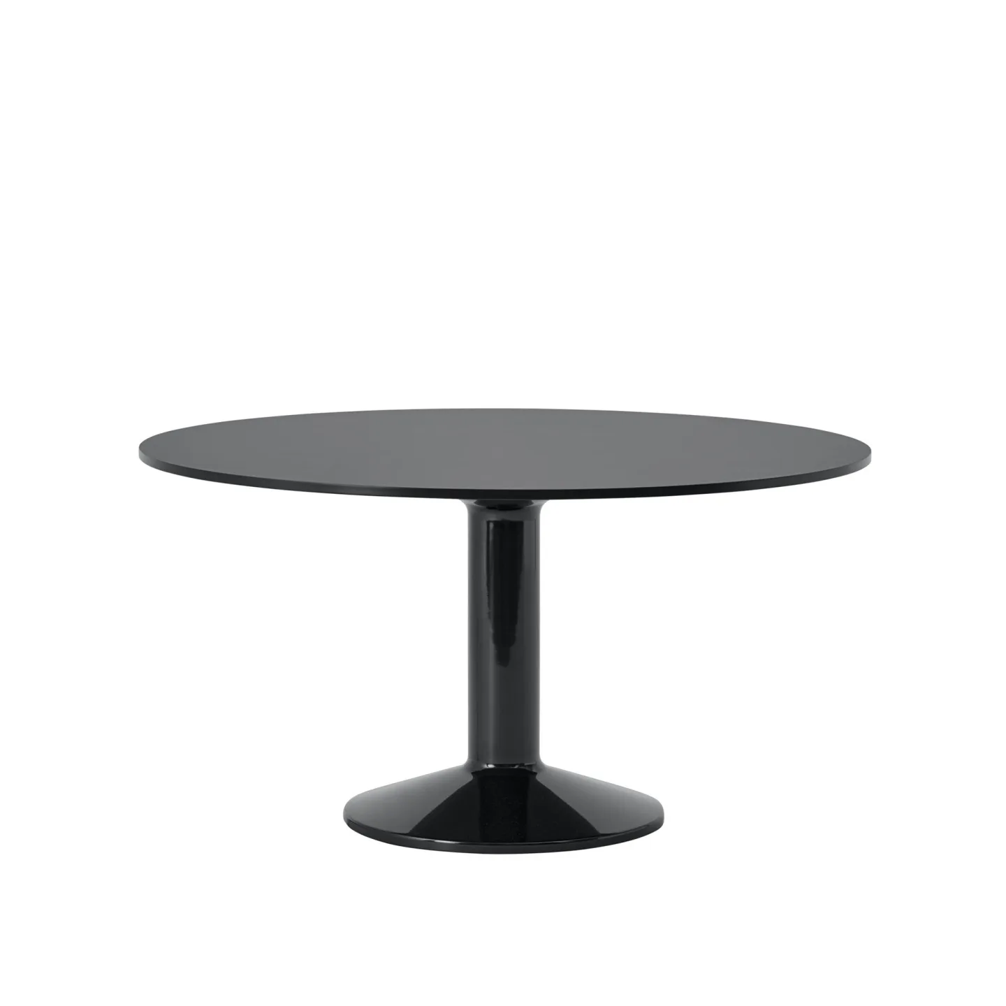 Muuto - Midst matbord 140 cm black linoleum, black - Matbord - TAF Studio - Svart - Trä