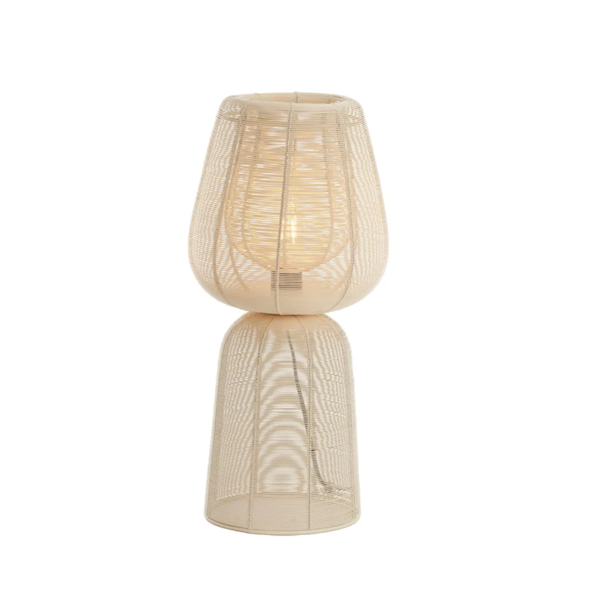 Light & Living - Aboso 54cm - Bordslampa - Krämvit