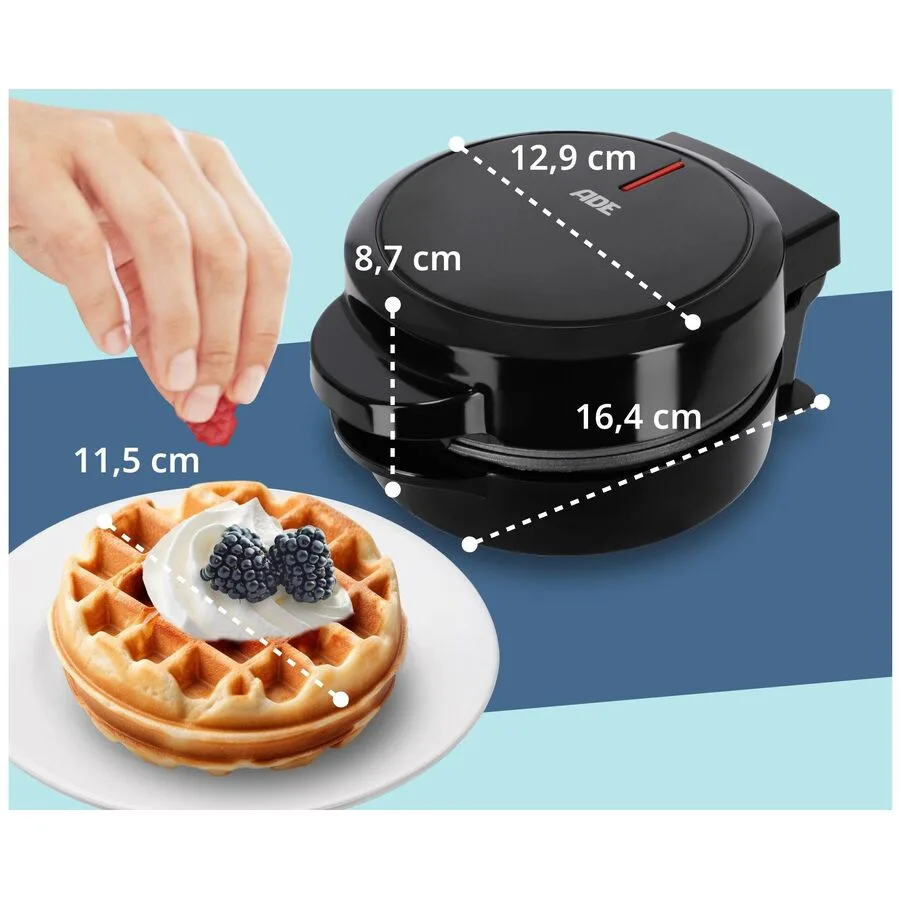 Waffeleisen ADE - Farbe: schwarz - Material: Metall
