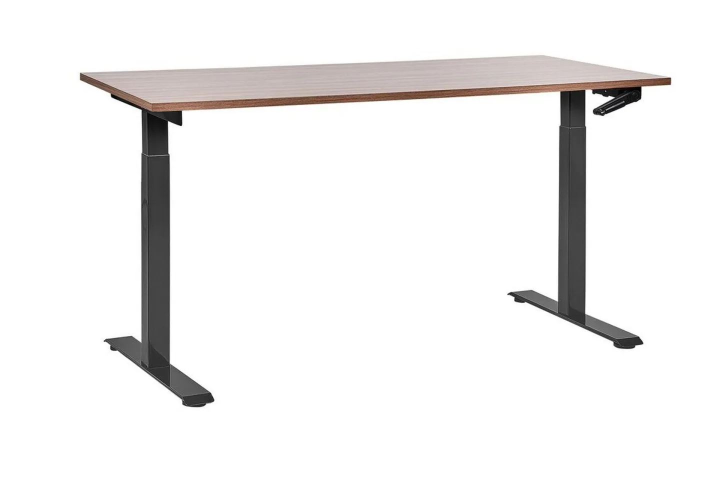 Bina Skrivbord 72x160 cm - Mörkt trä/Svart