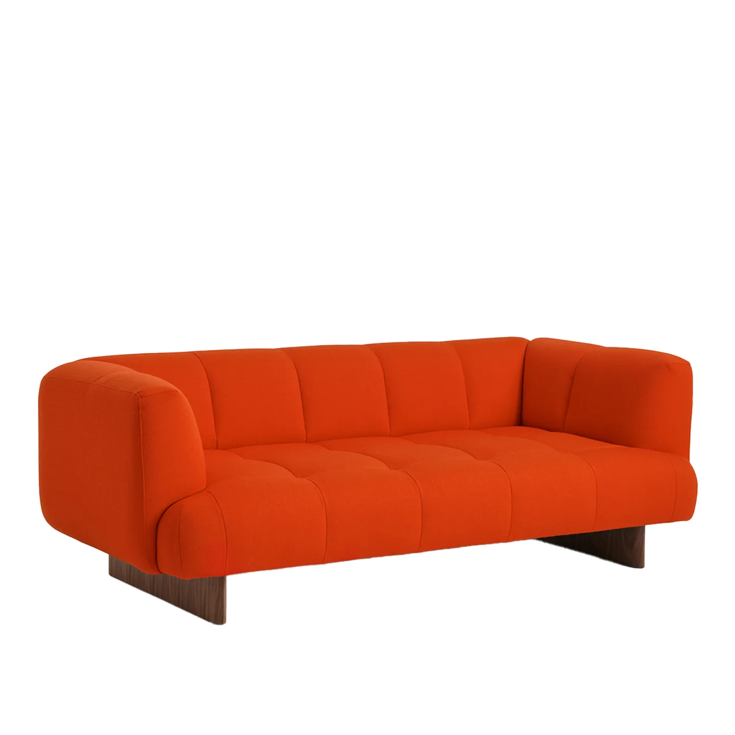 HAY - Quilton Lift 2 Seater Water-Based Lacquered Walnut Base Full Upholstery Vidar 542 - Soffor - Doshi Levien - Trä