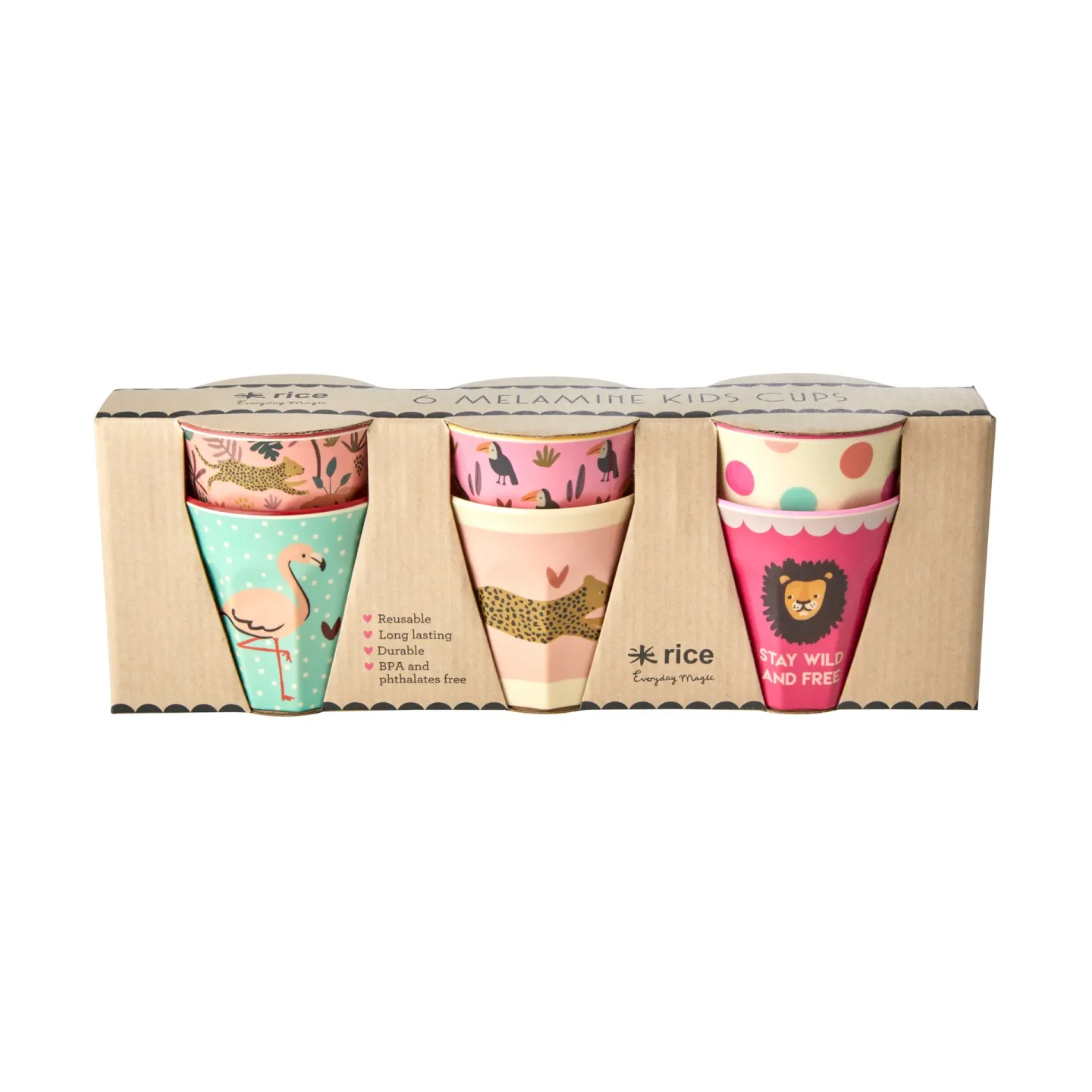 RICE Rice Kinderbecher small 6er-Pack Multi