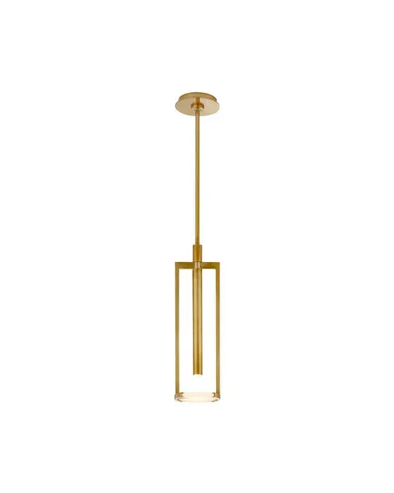 Melange Floating Disc Pendant Antique Brass S