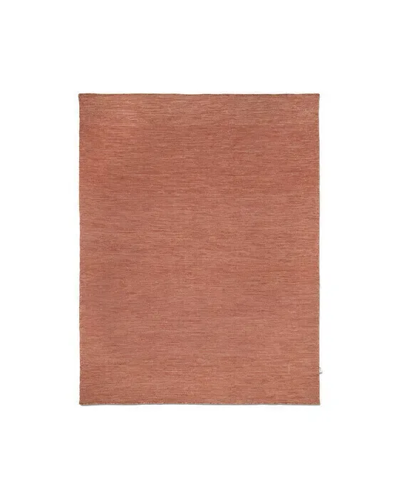 Plain tæppe coral