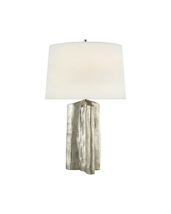 Sierra Buffet Lamp Silver/Linen