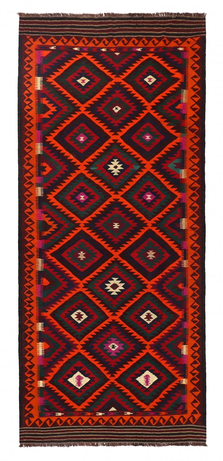 Orientalsk kelimteppe 379 x 173 cm