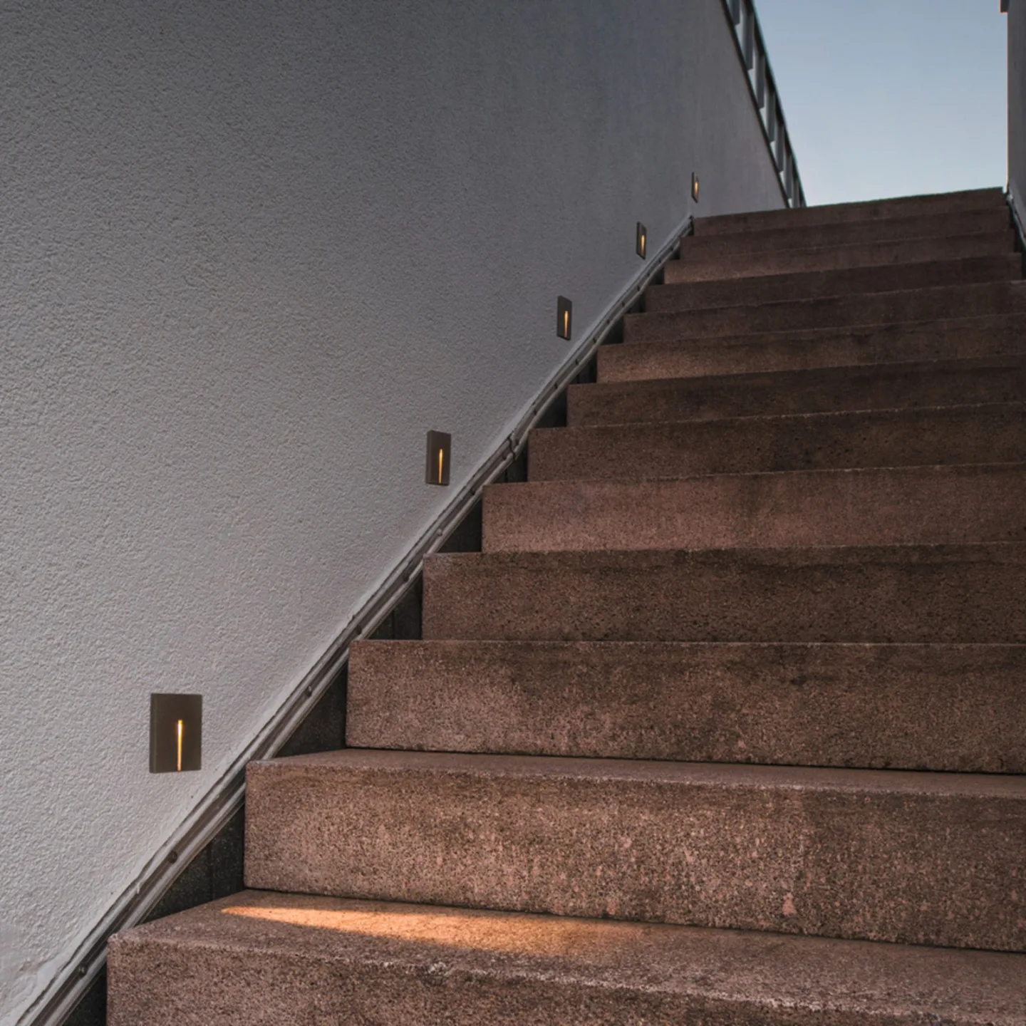 Concreto LED-vægindbygningslampe, smal, IP65, lysegrå - SLV - Moderne - Beton - Kantet