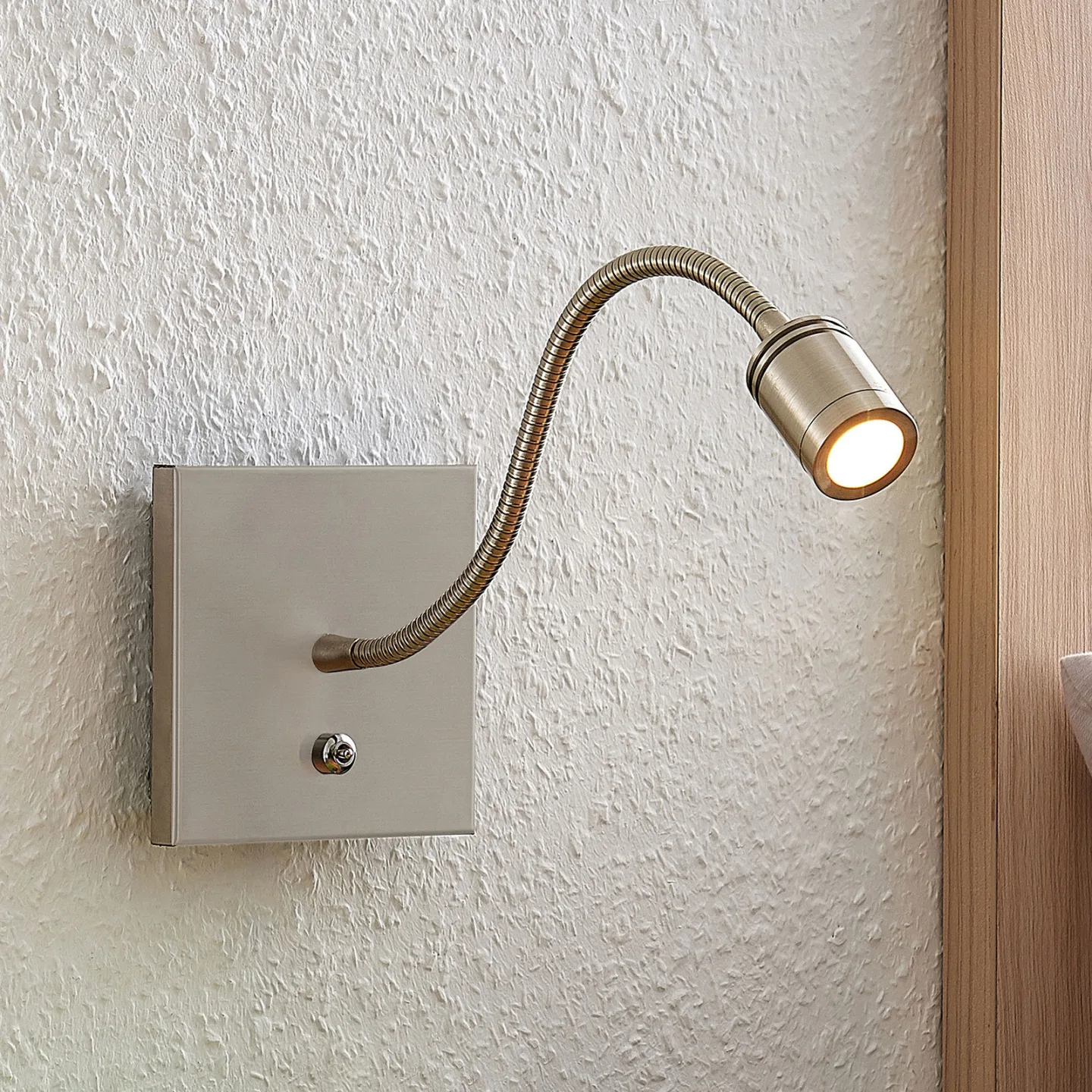 Legera LED Wandleuchte Nickel - Lindby - Wohnzimmer - Modern - Metall - Mehrflammig