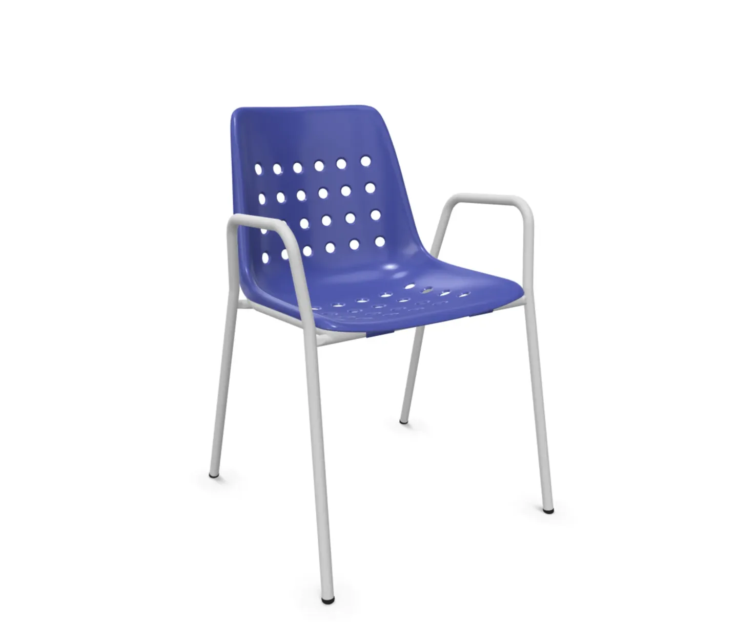 Schaffner Schalen-Stuhl Bermuda mit Armlehne Blau | Schubiger Möbel