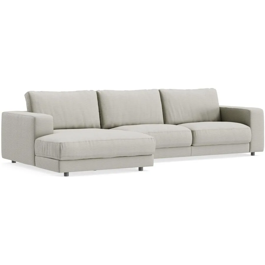 Ecksofa Ava Links Bezug: 88% Polyester, 12% Polyacryl stone B 320 T 170 cm - Möbel Konfigurator: Traummöbel individuell zusammenstellen