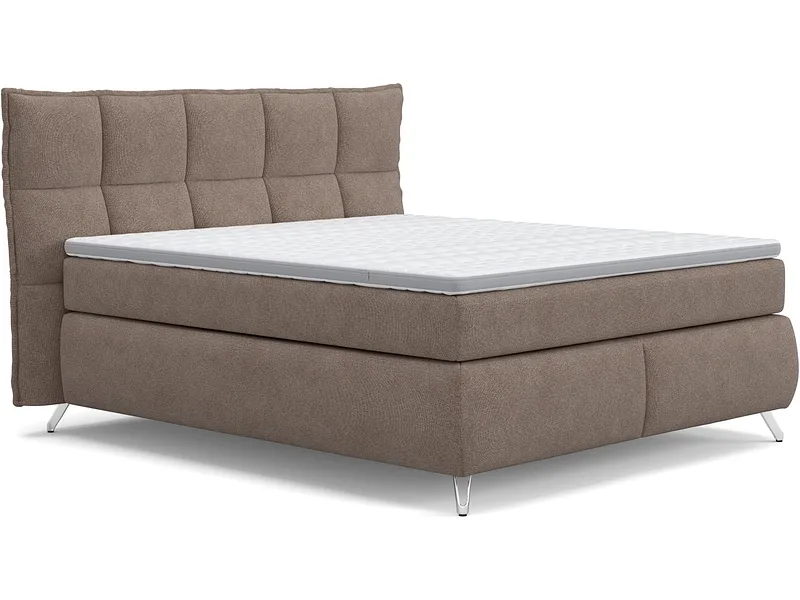 Boxspringbett SWISS HOME STYLE AGATA sand 160x200cm fest