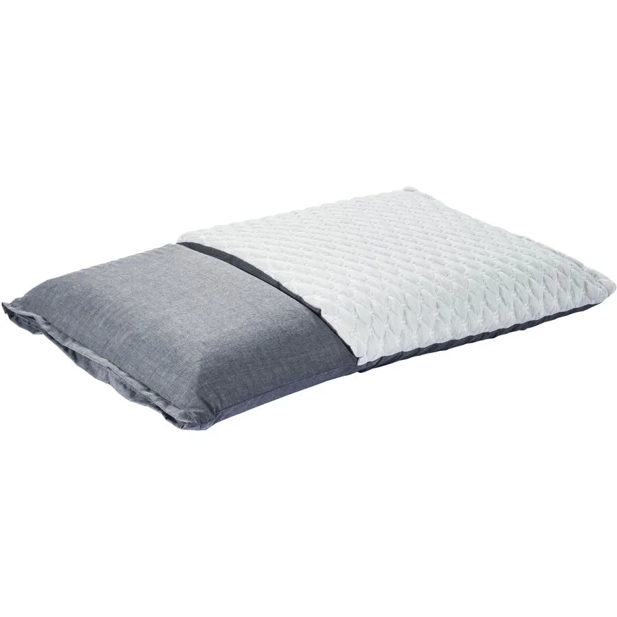 Nackenstützkissen Billerbeck Vita Vario Visko-Schaum 50x70cm - Farbe: Weiß - Material: Fassung: 35% Baumwolle, 65% Polyester, grau / 100% Polyester,