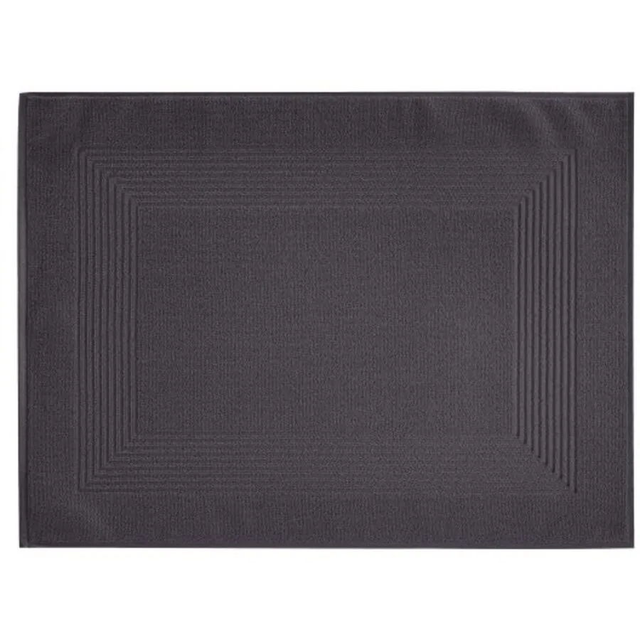 Vossen Badteppich New Generation anthrazit Baumwolle 50 x 70 cm Rechteckig