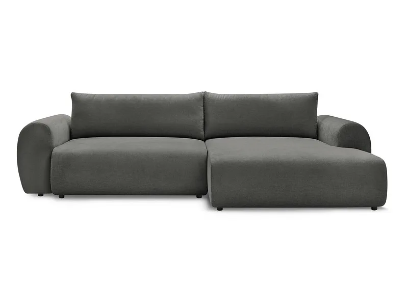Ecksofa BOBOCHIC LUCIEN Stoff dunkelgrau