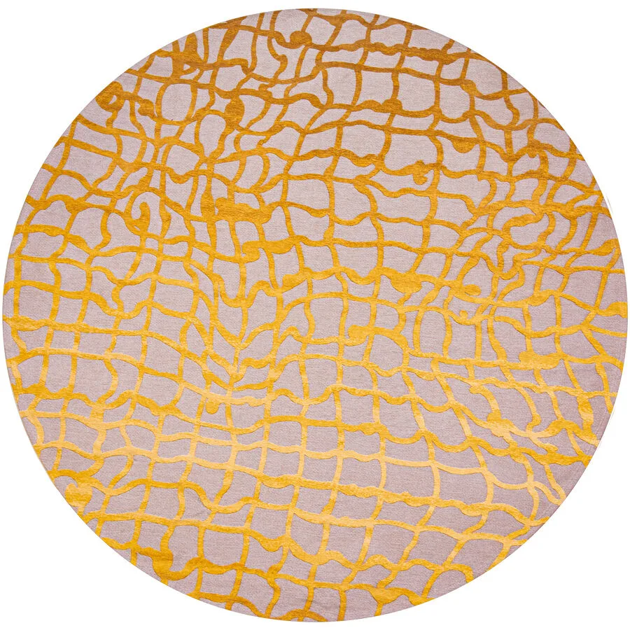 Teppich Dedalo Gelb Polyester 140 cm 140 cm