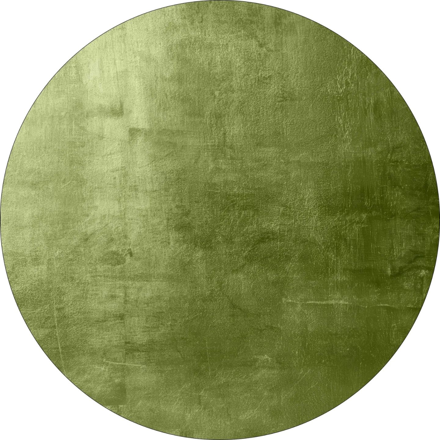 Rundt teppe - Artena (grønn) (Størrelse: Ø 160 cm)