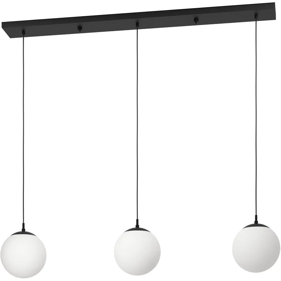 Eglo Pendellampe Rondo 3 Schwarz Stahl 20 cm 110 cm