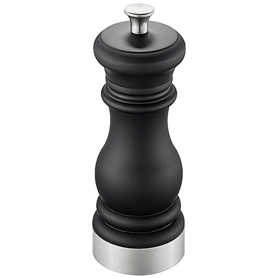 Pfeffermühle Gefu schwarz/silber Edelstahl/Kunststoff H 17 cm