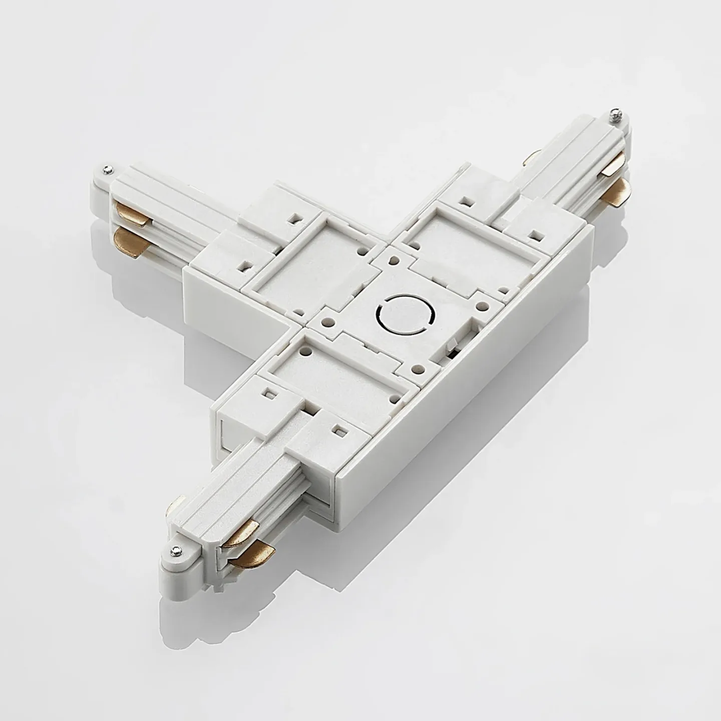 Linaro Track T-Connector Weiß - Lindby - Kunststoff