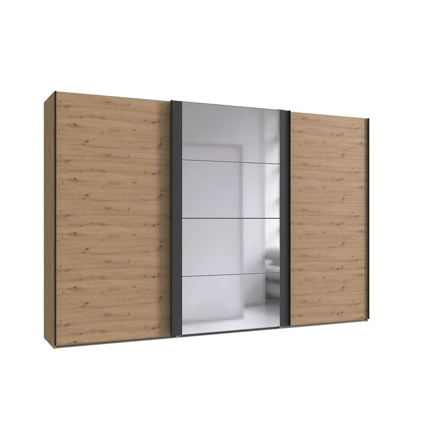 Kleiderschrank Juli Eiche Nachbildung Holzwerkstoff B 360 cm