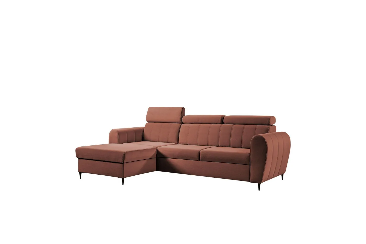 Hoffman Soffa med Divan 3-sits - Koppar