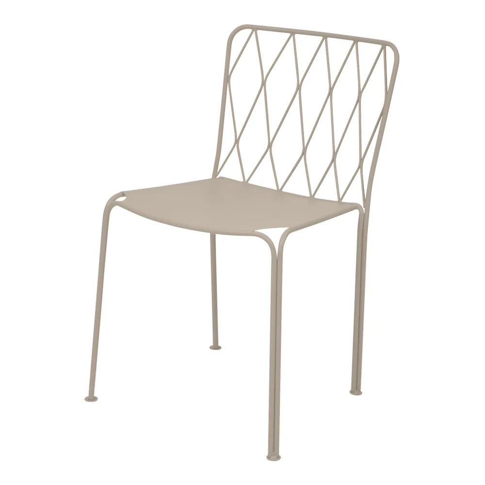Fermob - Kintbury Chair Nutmeg 14 - Matstolar utomhus - Terence Conran - Beige - Metall