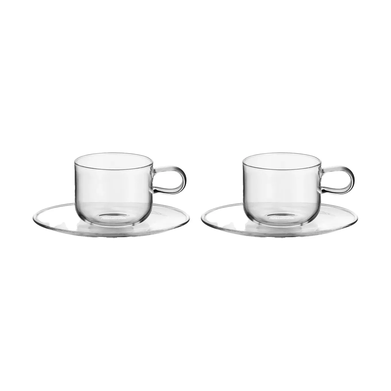 Kosta Boda Viva Tasse mit Untertasse 30 cl 2er-Pack Klar