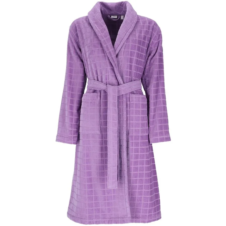 Esprit Bademantel Mosaic S violett Baumwolle S