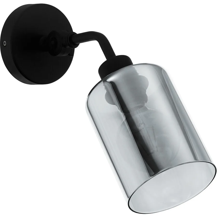 Eglo Wandlampe Forestburg Schwarz Stahl 29 cm