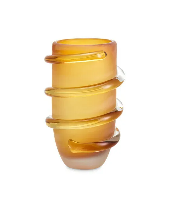 Eliano vase amber S