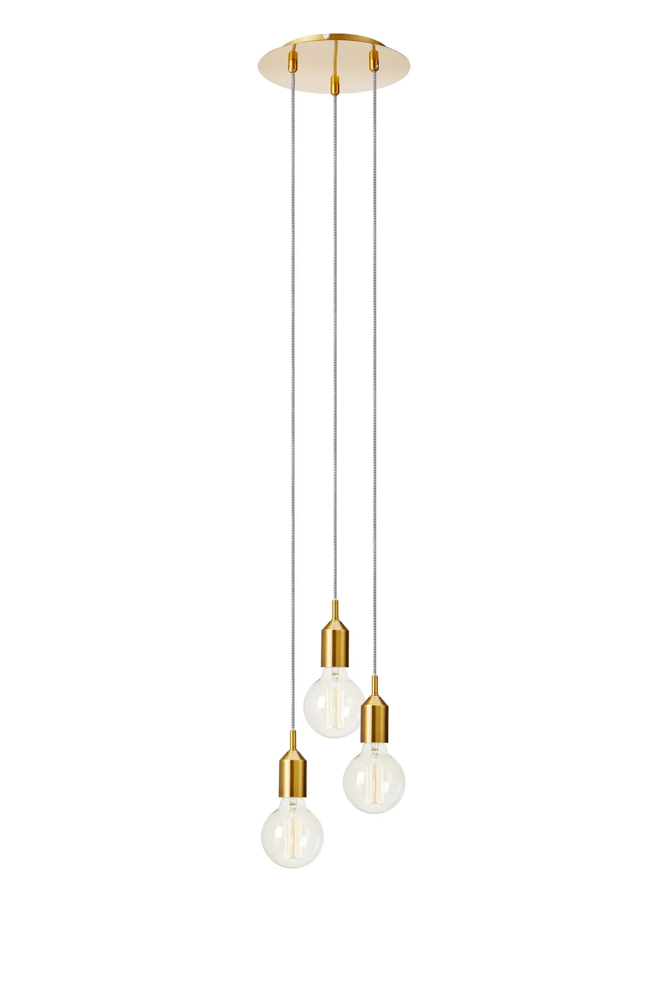 Bronx Deckenlampe Bronze 3 Lampen Runde