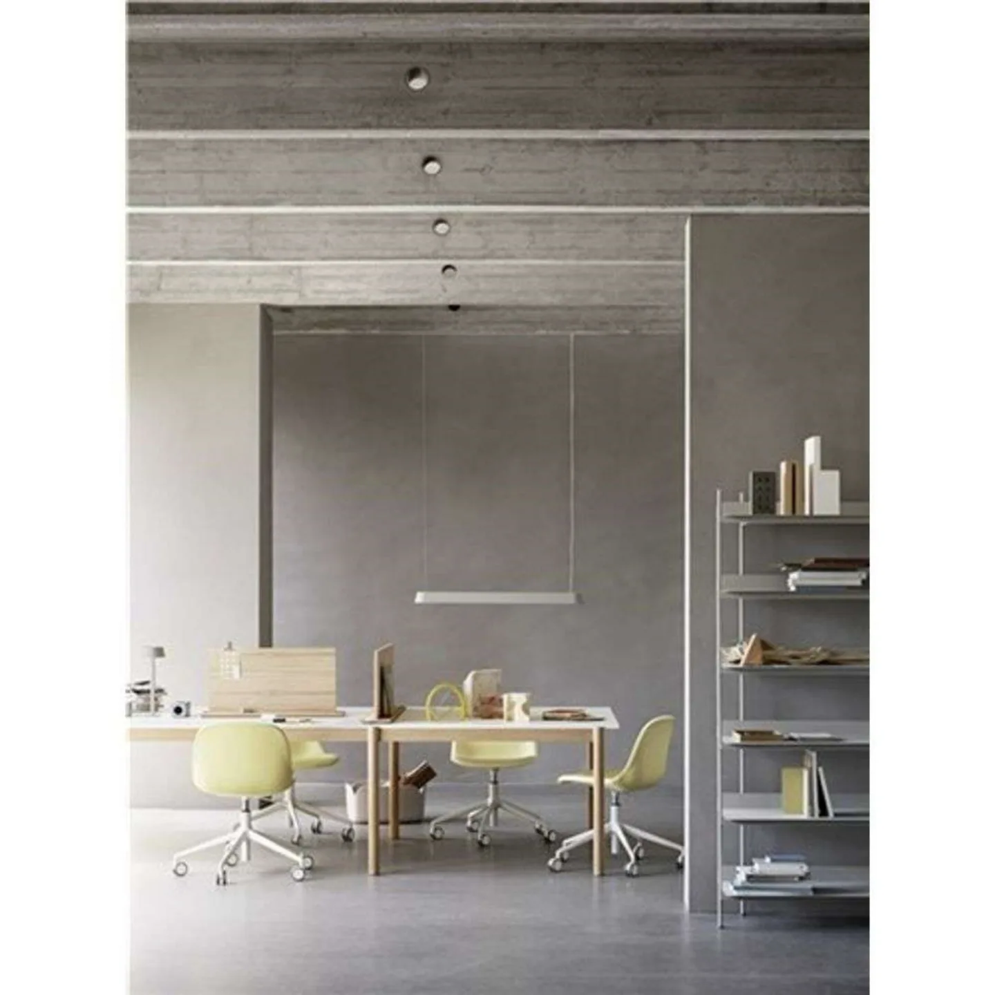 Muuto Linear Pendelleuchte Black, 87,2cm