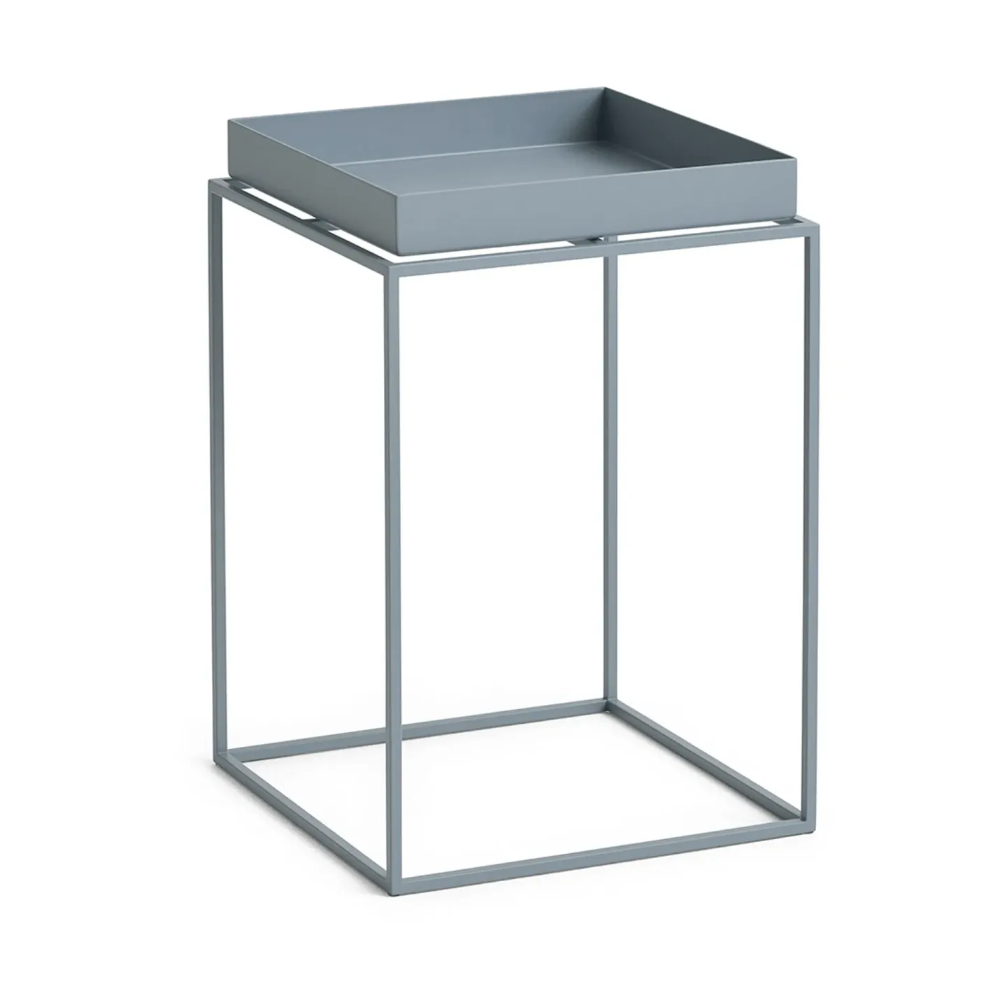 HAY Tray Table mittelhoher Beistelltisch Taubenblau, 30x30x44 cm