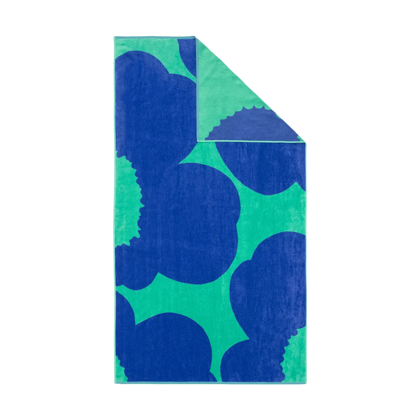 Marimekko Iso Unikko Badehandtuch Teal-blue, 100x180 cm