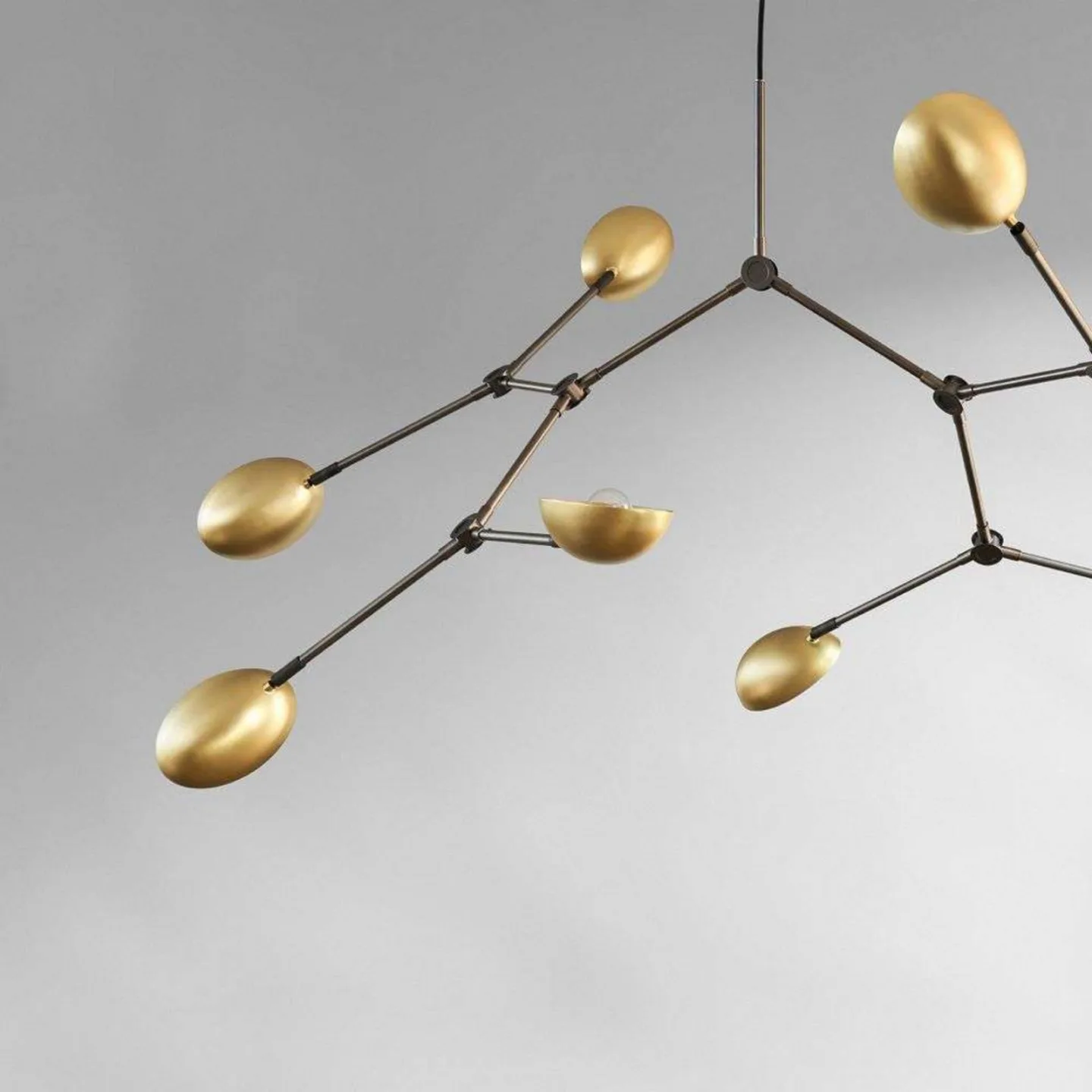 Drop Kronleuchter Messing - 101 Copenhagen - Wohnzimmer - Metall