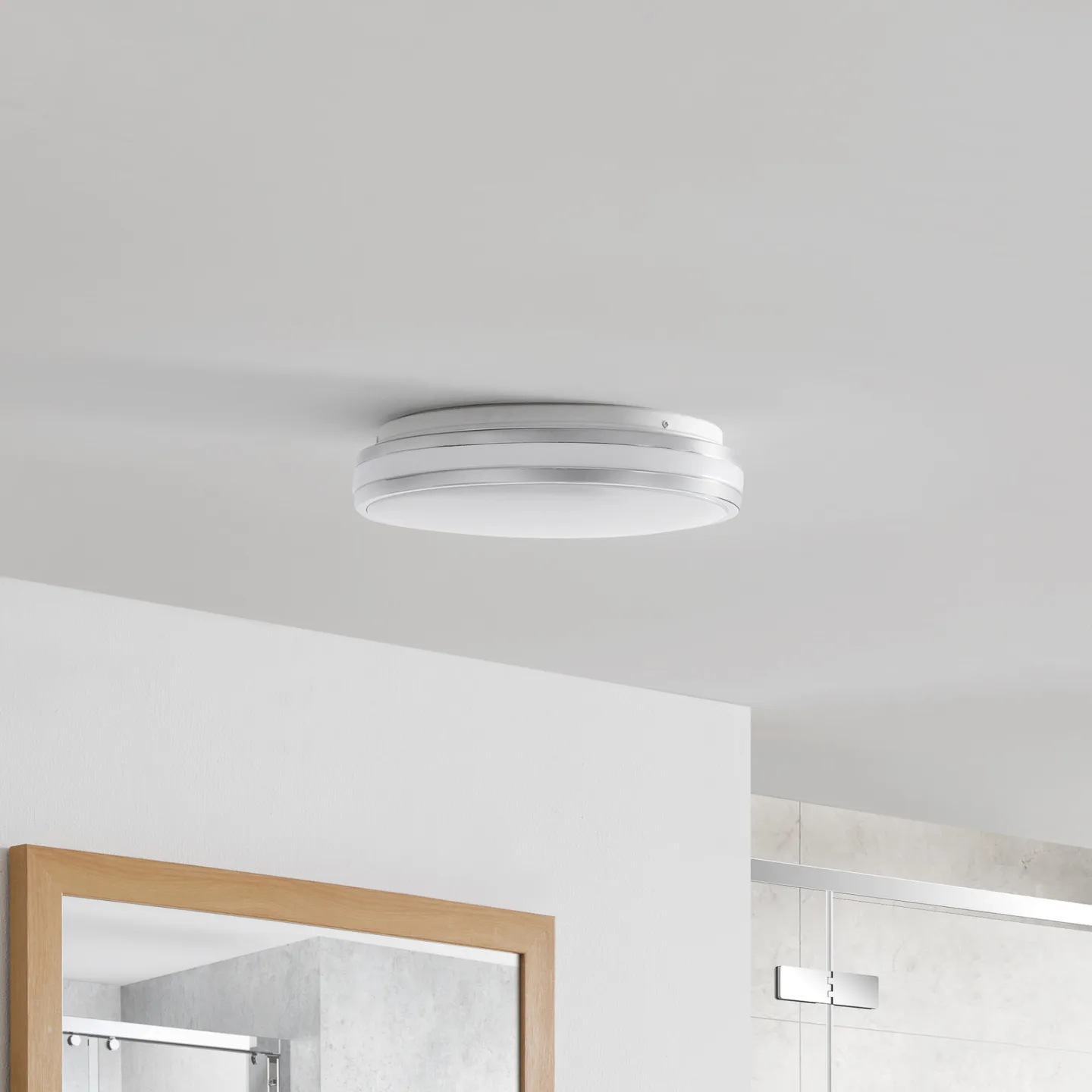 Sinovu Plafond Ø34 Chrome/Opal - Arcchio - Badrum - Modern - Metall - Rund