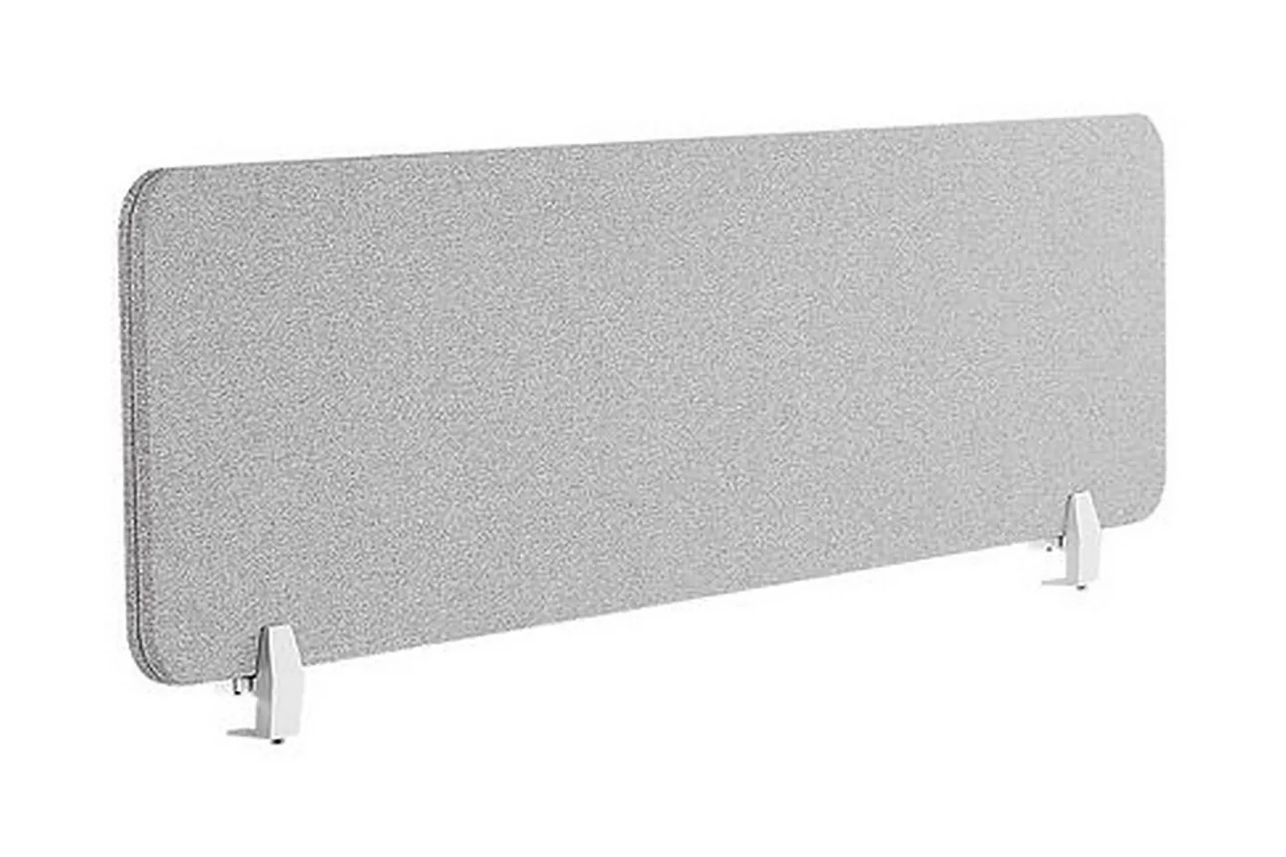 Avskärmning för skrivbord 180x40 cm grå WALLY - Vit
