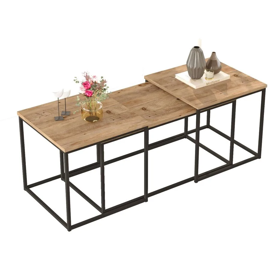 Salontisch Yasam Kiefer Melaminbeschichtete Spanplatte B 50 T 50 cm